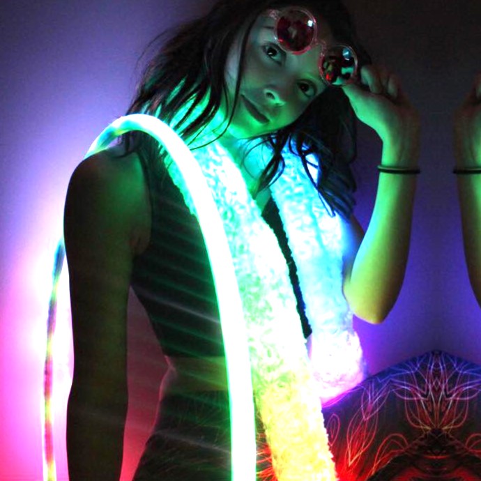 PixelBoa LED Glow Scarf | Wearable Festival Lights
