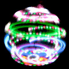 Alternative view of prism LED Hoop