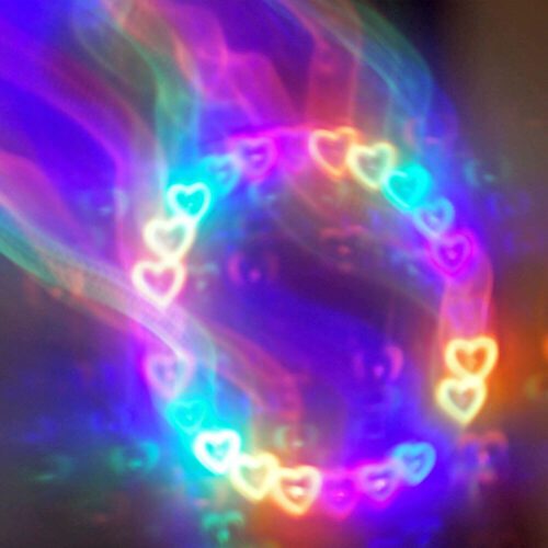 Prismatic Hearts Glasses