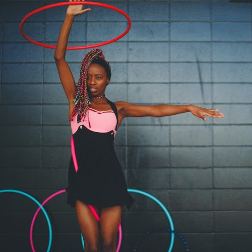 Metallic Tangerine Polypro Hoop - Image 4