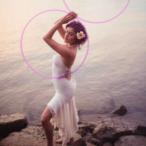 Translucent Lilac Polypro Hoop - Image 2