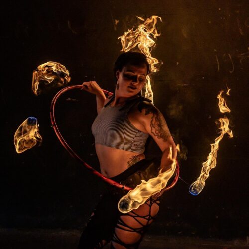 3/4 Fire Hoop