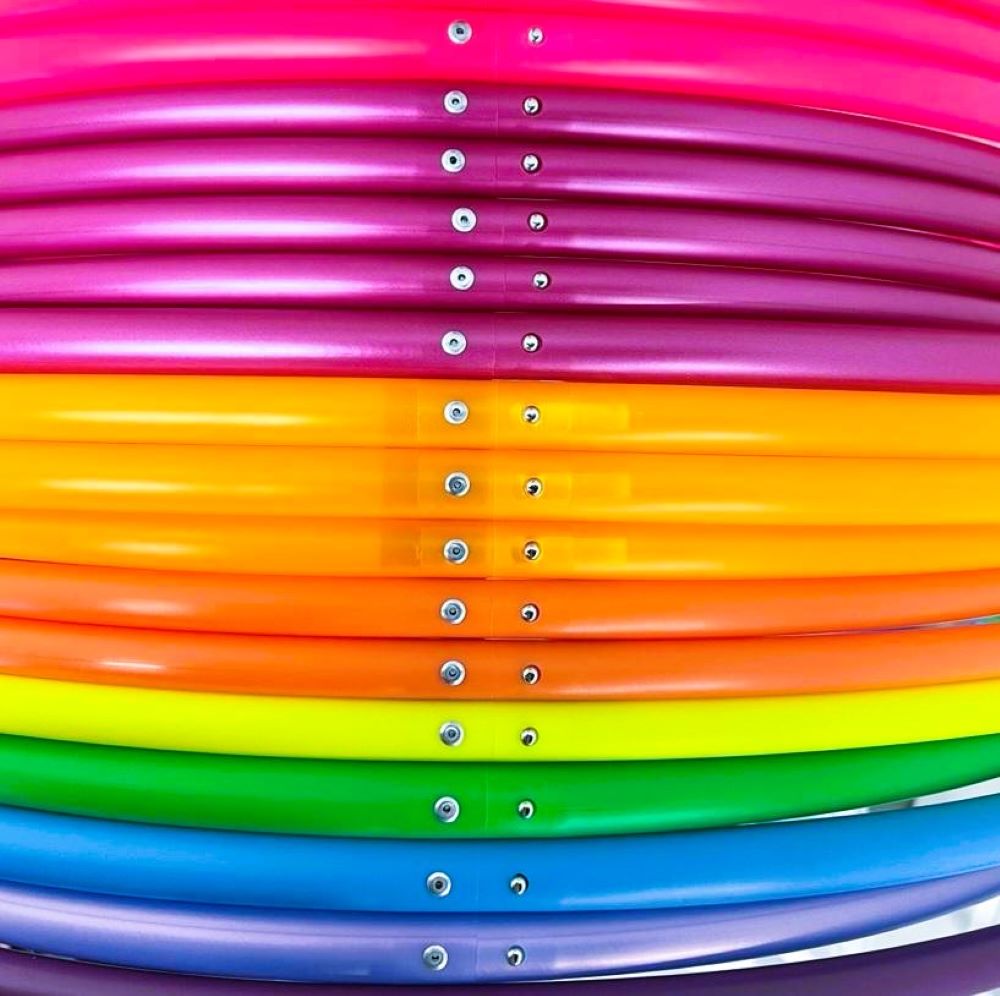 Rainbow Sectional Polypro Hoop - Image 9
