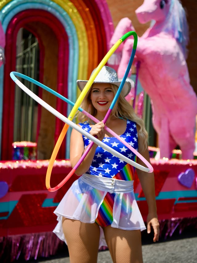 Rainbow Sectional Polypro Hoop