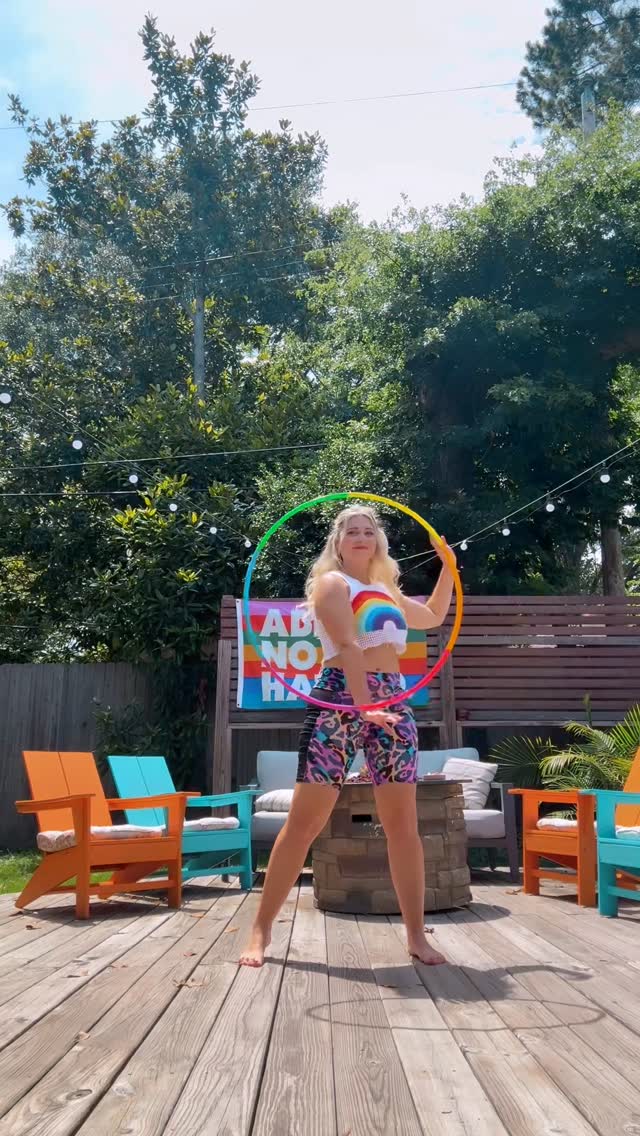 Rainbow Sectional Polypro Hoop - Image 8