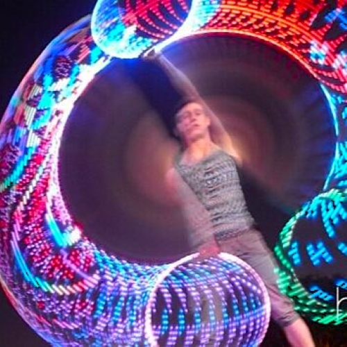 FutureHoop Pro Minis - 18" in 5/8" tubing, non-removable batteries (Ships Quickly)