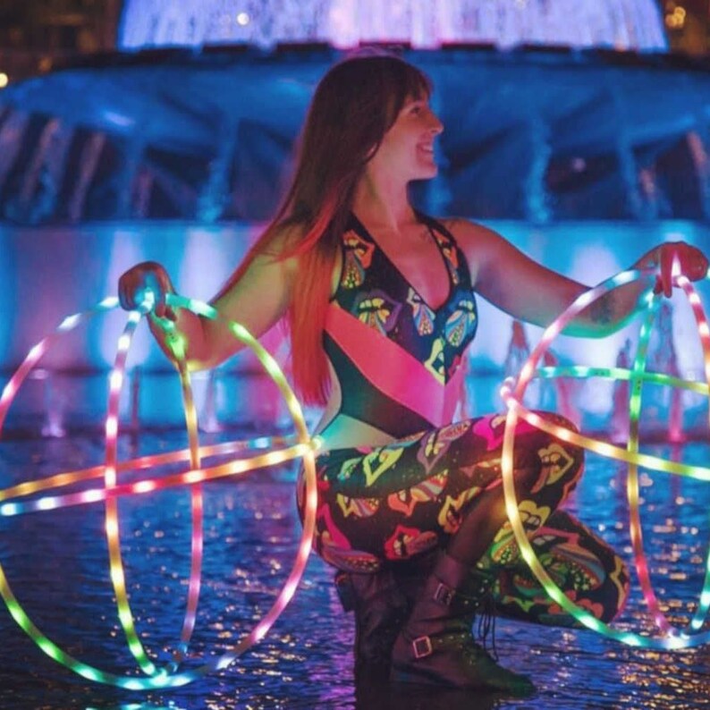 PixelHoop - 30.5" hoop in 3/4" Lilac Polypro tubing (Ready to Ship)