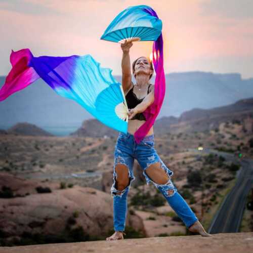 Twilight Silk Veil Fans - Image 11