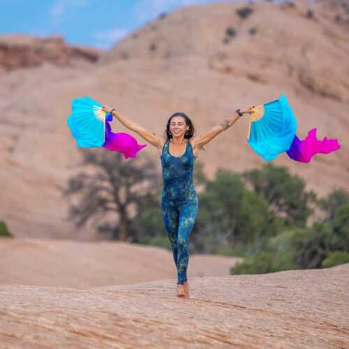 Twilight Silk Veil Fans - Image 2