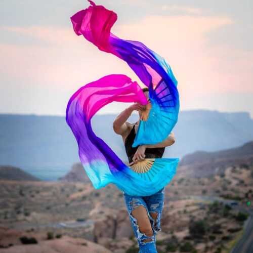 Twilight Silk Veil Fans - Image 4